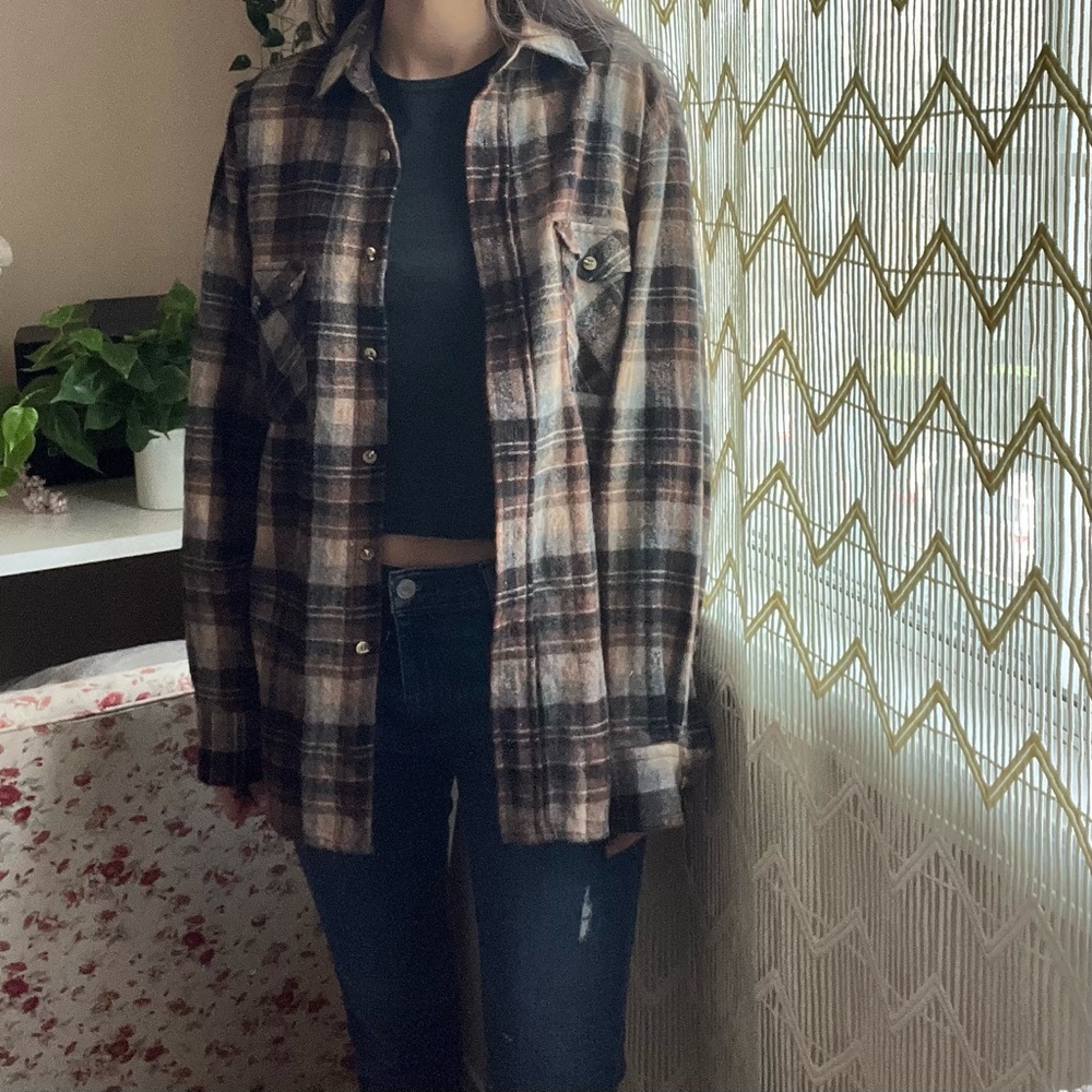 Bella Swan Inspired Brown Plaid Flannel